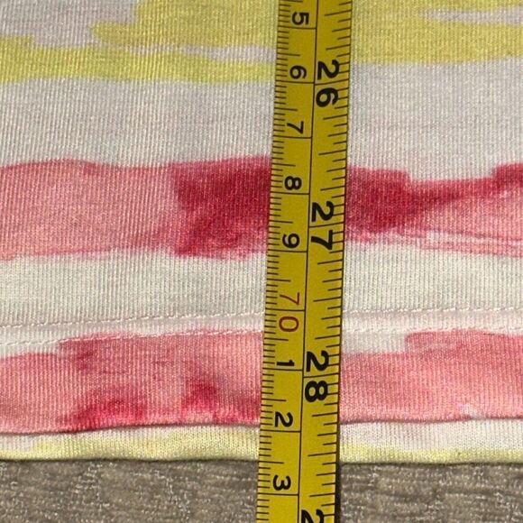 Coral Bay Multicolor Striped Tropical Flamingo Print 3/4 Sleeve Tee Ladies XL - Picture 9 of 9